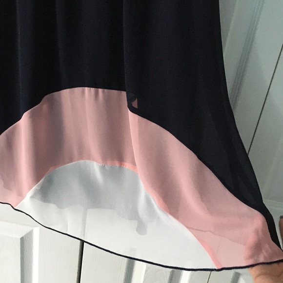 Enfocus Studio Navy/Pink Sleeveless Dress size 14 - Picture 4 of 8